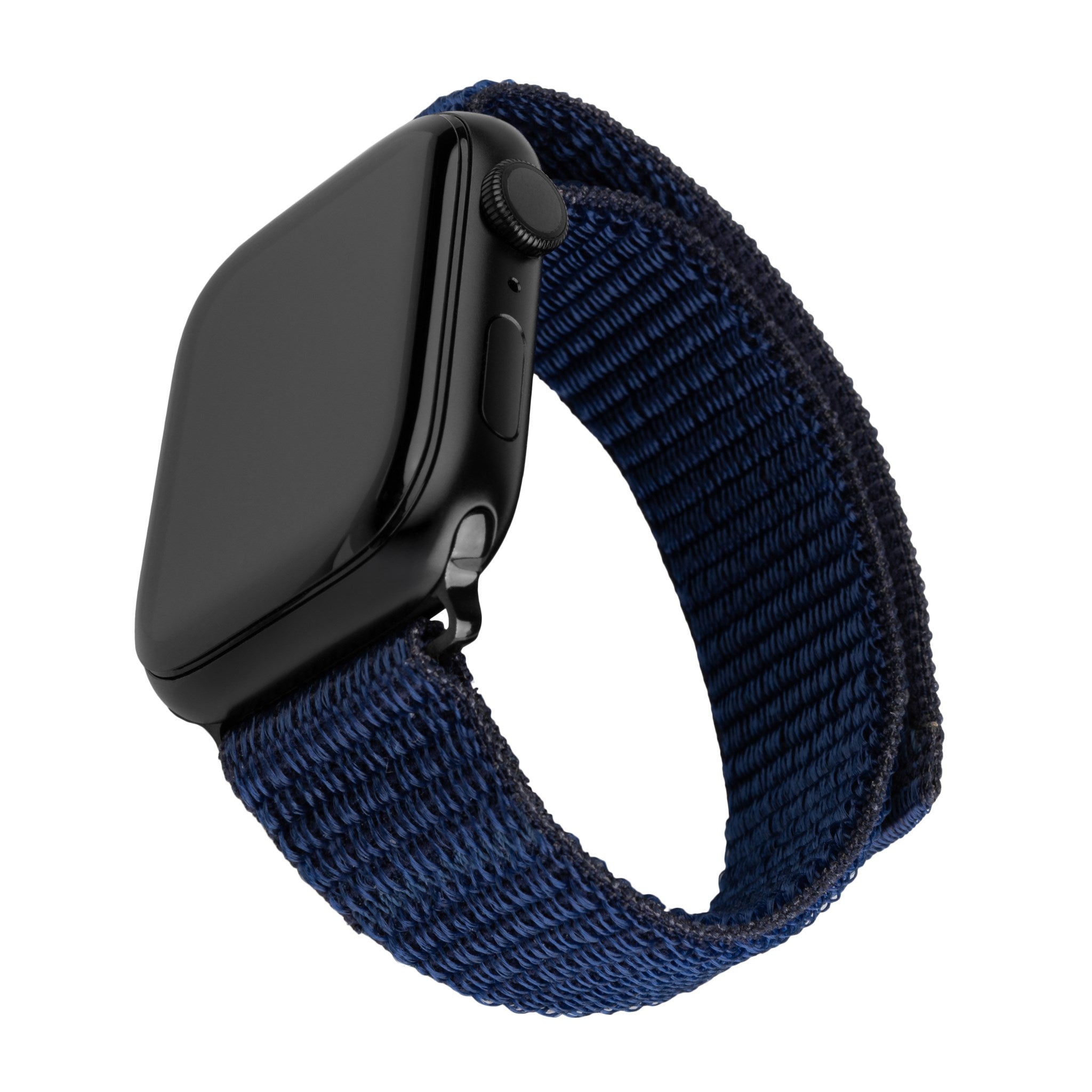 Apple Watch (42/44/SE/45/46/49mm) Fixed Nylon Smartwatch Rem - Mørkeblå