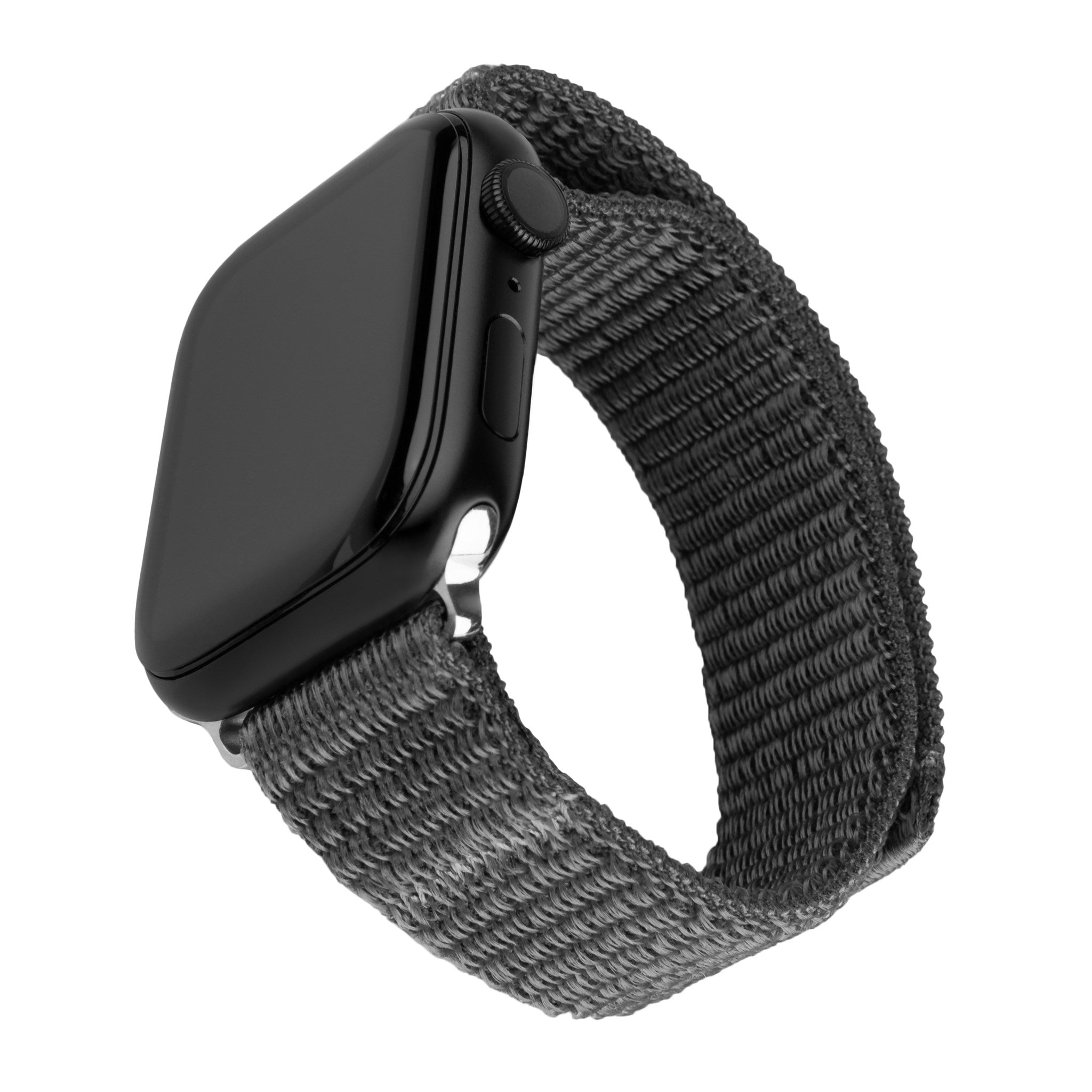 Apple Watch (42/44/SE/45/46/49mm) Fixed Nylon Smartwatch Rem - Mørkegrå