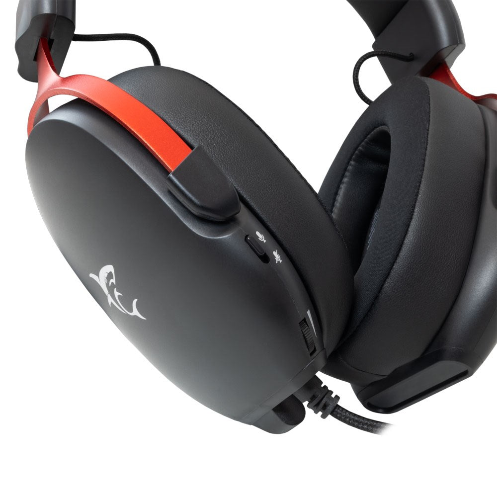 White Shark FOX Gaming Headset - Over-Ear - Sort