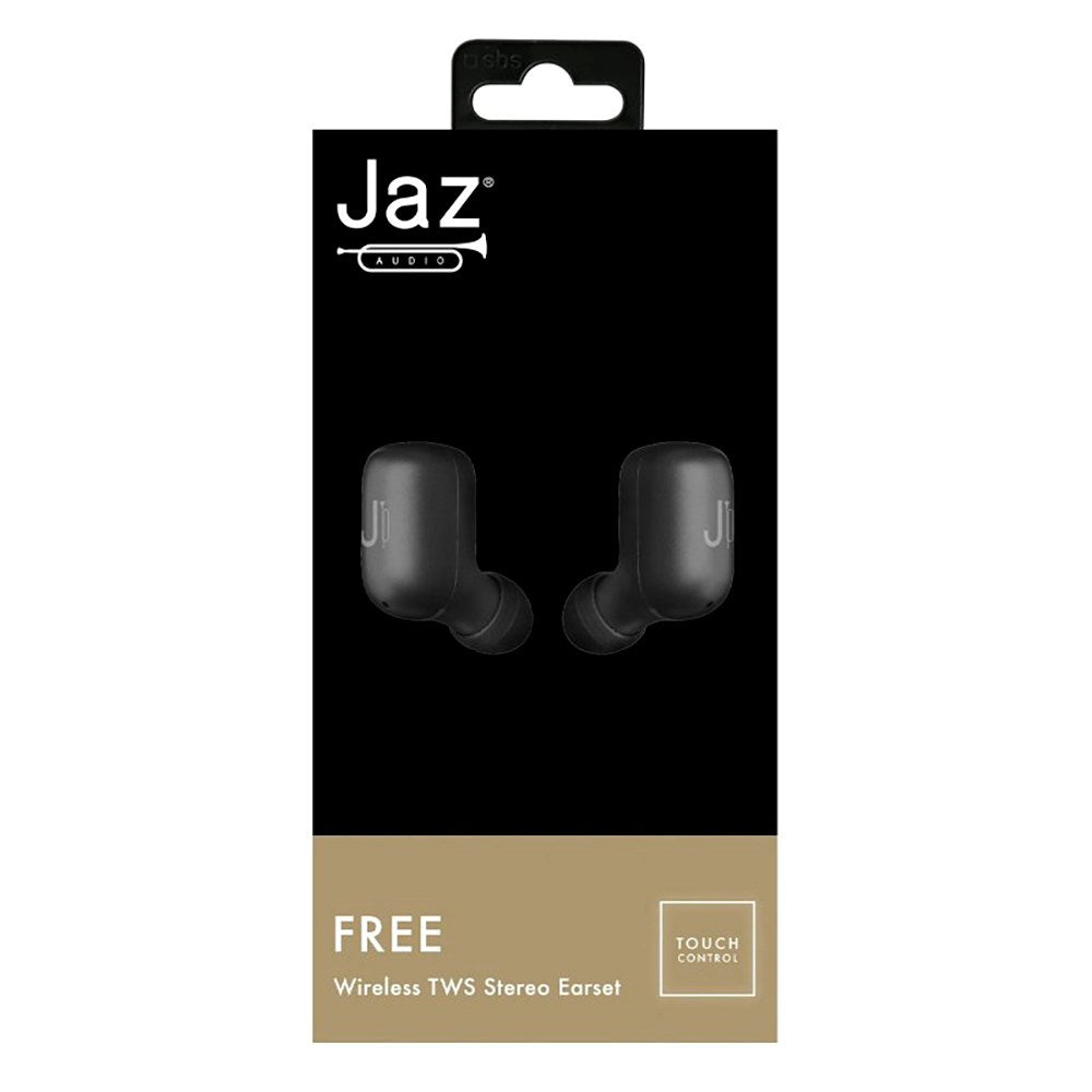 Jaz Free Twin True Wireless Bluetooth In-Ear Høretelefoner - Sort