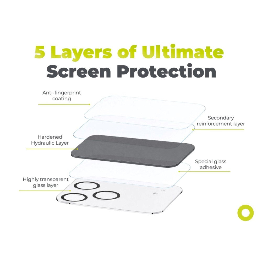 Mobile Origin iPhone 18 Pro Easy Lens Full Cover Beskyttelsesglas - Gennemsigtigt