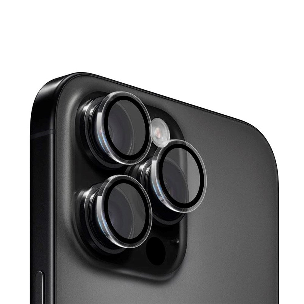 Mobile Origin Easy Lens Guard - Gennemsigtig Kameralinsebeskytter - iPhone 16 Pro/16 Pro Max