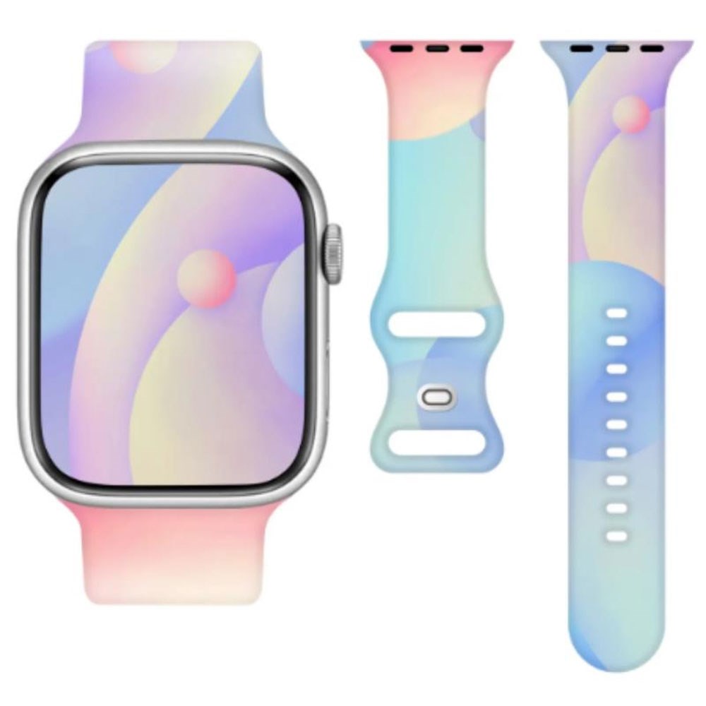Telcon Apple Watch (38/40/SE/41/42mm) Silikone Rem - Flerfarvet