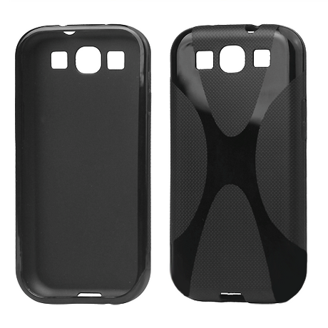Samsung Galaxy S3 TPU X-line cover fra - sort