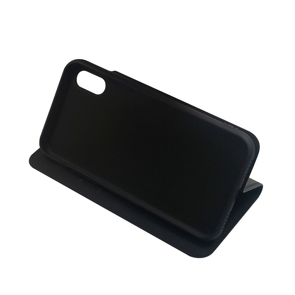 iPhone XS Max - GreenMind - Kunstlæder Flip Cover m. Kortholder & Ståfunktion - Sort