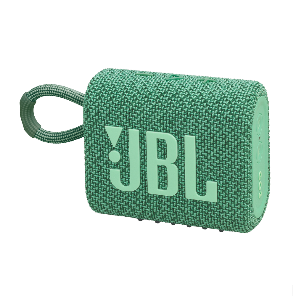 JBL Go 3 Eco Trådløs Bluetooth Højtaler m. Strop - Grøn