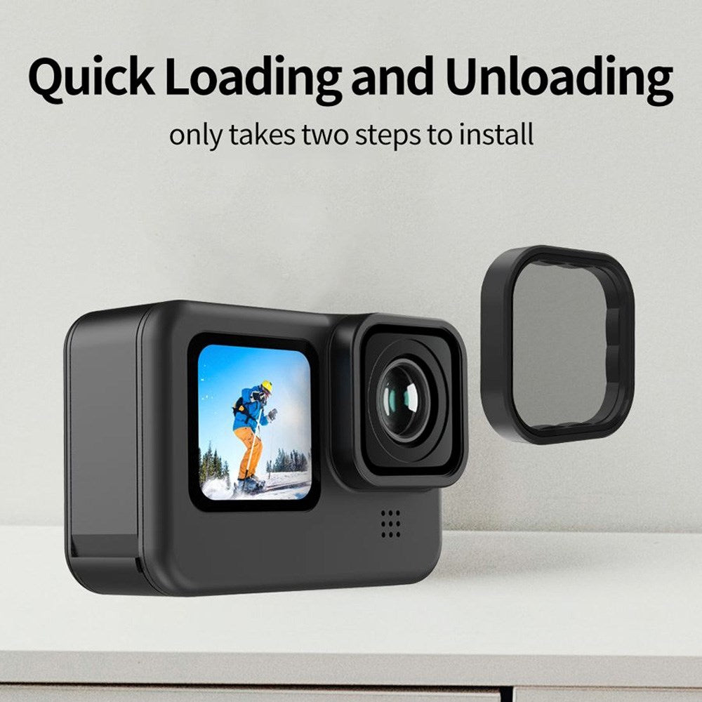 TELESIN CPL +ND8 / 16 / 32 Filter til Linse til GoPro Hero 9 / 10 / 11 / 12 / 11 Mini
