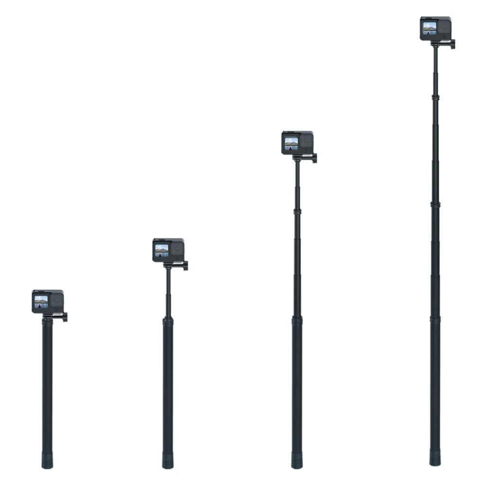 TELESIN Teleskopisk Selfie Stick til Action Kamera - 2.7m - Sort