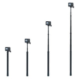 TELESIN Teleskopisk Selfie Stick til Action Kamera - 2.7m - Sort