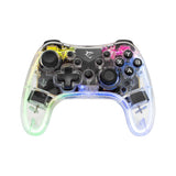 White Shark LEGION Multikompatibel Spillekonsol m. Bluetooth & Indbygget Lys - Sort / Gennemsigtig