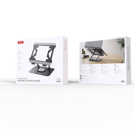 XO Fleksibel Laptop Stander - Maks. 17,3" - Grå
