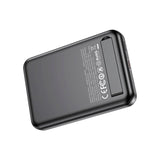 XO Magnetisk Powerbank med m. USB-C Port - 20W - 10.000mAh - Ståfunktion - Sort