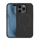 iPhone 16 Pro Silicone Thin Bagside Cover - MagSafe Kompatibel - Sort