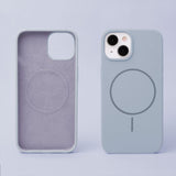 iPhone 16 Silicone Thin Bagside Cover - MagSafe Kompatibel - Lyseblå