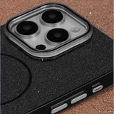 iPhone 14 Glitter Thin Mobil Cover - MagSafe Kompatibel - Sort