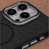 iPhone 14 Pro Glitter Thin Mobil Cover - MagSafe Kompatibel - Sort