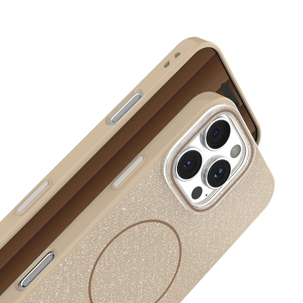 iPhone 11 Glitter Thin Mobil Cover - MagSafe Kompatibel - Brun