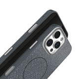 iPhone 17e / 16e TFO Glitter Thin Bagside Cover - MagSafe Kompatibel - Sort