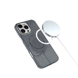 iPhone 17e / 16e TFO Glitter Thin Bagside Cover - MagSafe Kompatibel - Sort