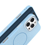 iPhone 17 TFO Glitter Thin Bagside Cover - MagSafe Kompatibel - Blå