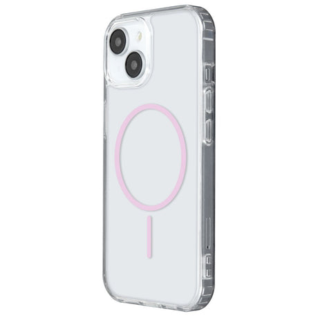 iPhone 17 TFO Anti-Shock Thin Bagside Cover - MagSafe Kompatibel - Gennemsigtig / Lyserød
