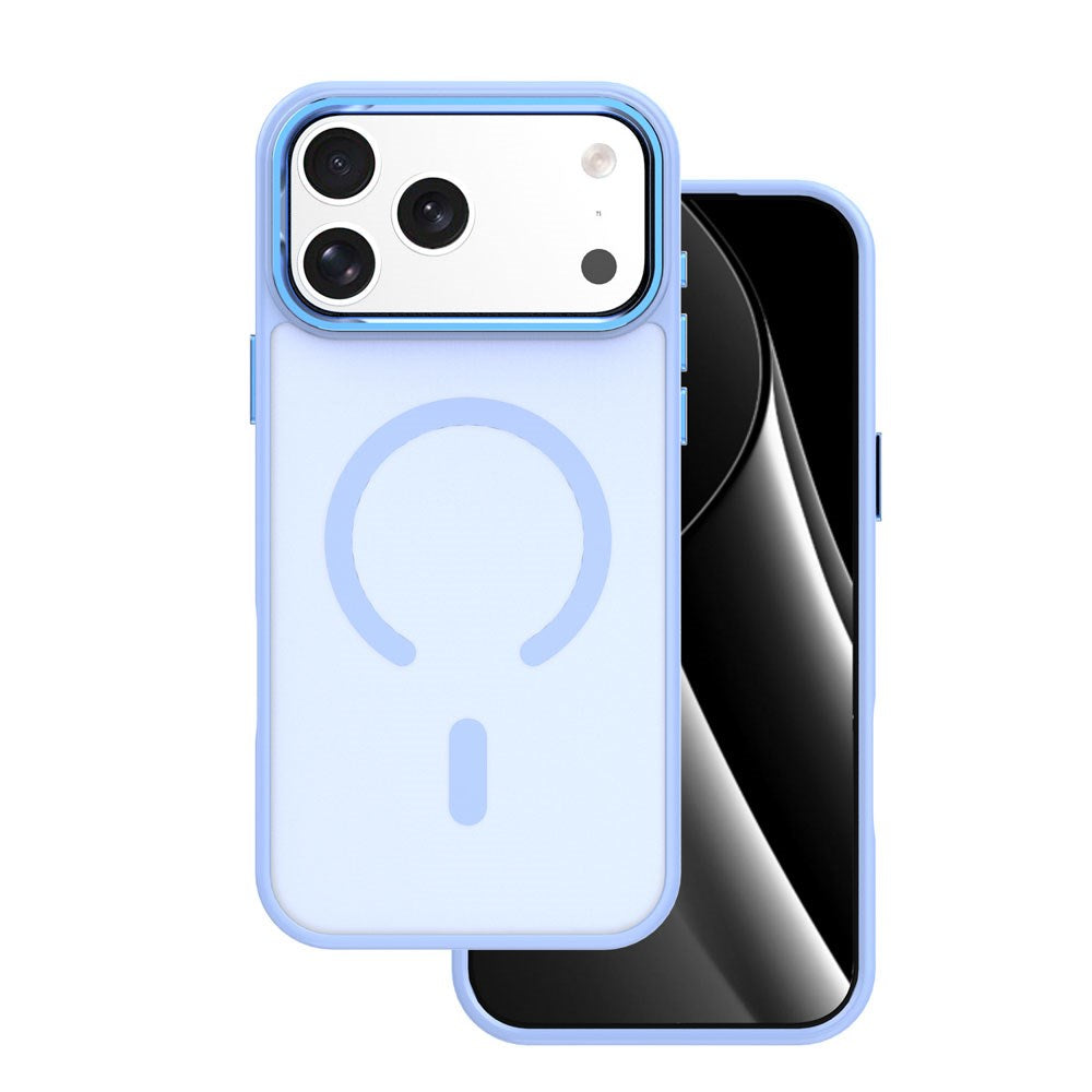 iPhone 17 Pro TFO Frozen Hybrid Bagside Cover - MagSafe Kompatibel - Blå