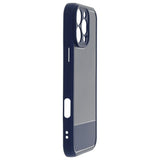 iPhone 16 Pro TFO Simple Carbon Bagside Cover - Blå