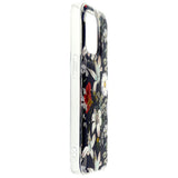 iPhone 16 Pro TFO Glow Glam Bagside Cover - Blå / Blomster