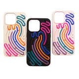 iPhone 16 Pro Max TFO DIY Snake Silikone Bagside Cover - Lyserød