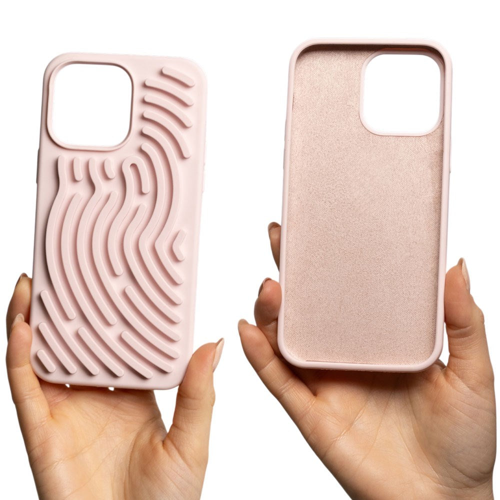 iPhone 17 Pro TFO DIY Snake Silikone Bagside Cover - Lyserød