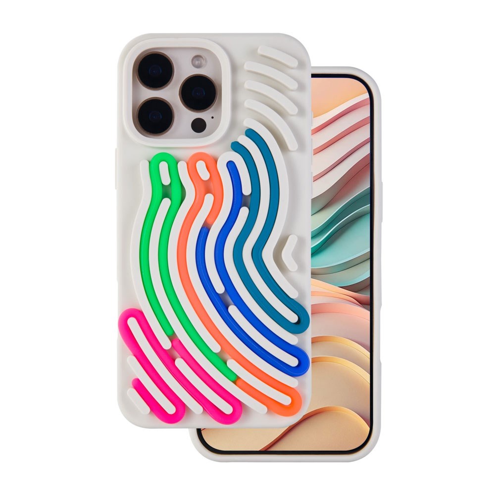 iPhone 16 Pro Max TFO DIY Snake Silikone Bagside Cover - Beige