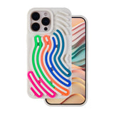 iPhone 16 Pro Max TFO DIY Snake Silikone Bagside Cover - Beige