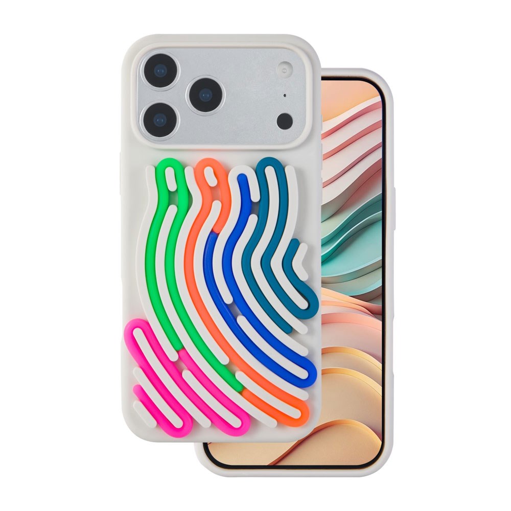iPhone 17 Pro TFO DIY Snake Silikone Bagside Cover - Beige