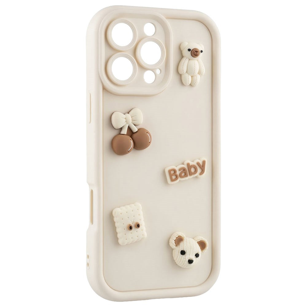 iPhone 11 TFO Ultra Trendy 3D Bagside Cover - Beige Bear