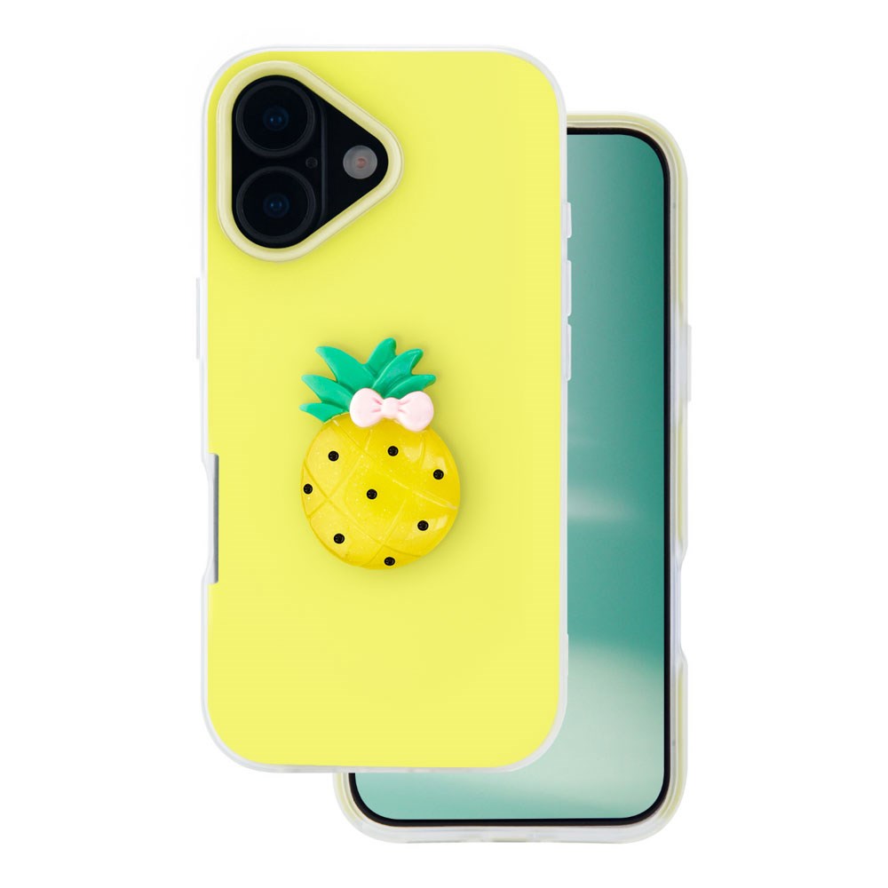 iPhone 17 TFO 3D Frugt Case - Ananas