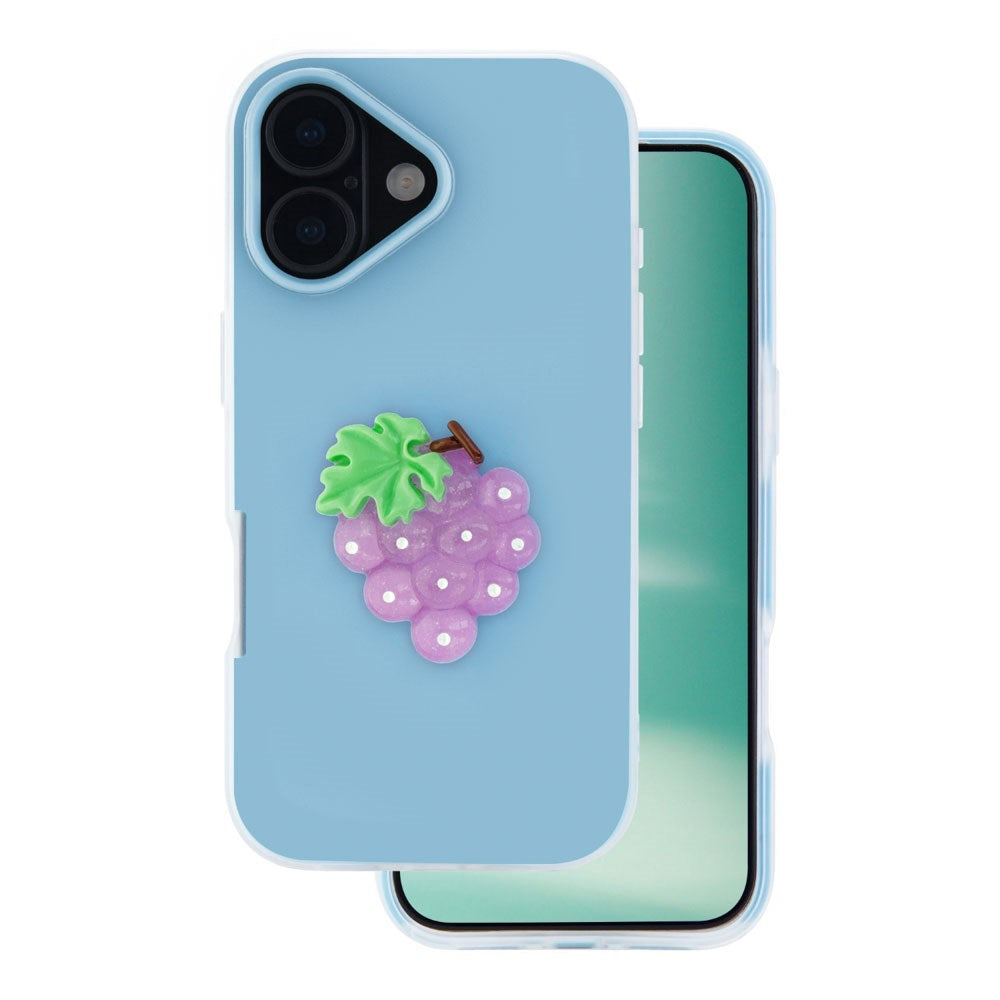iPhone 16 TFO 3D Frugt Case - Vindruer