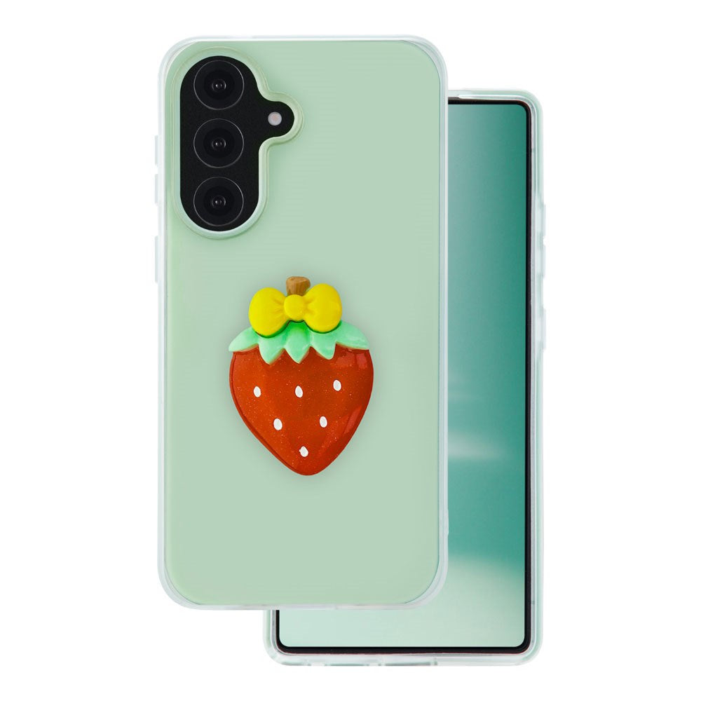 Samsung Galaxy S26 TFO 3D Frugt Case - Jordbær