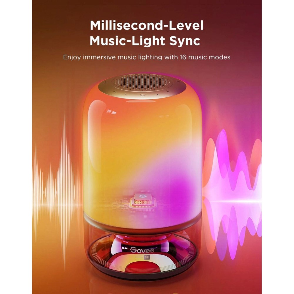 Govee Table Lamp 2 Pro m. Integreret Højtaler - Grå