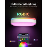 Govee - Square Smart Ceiling Light (Mål: 12") - Hvid