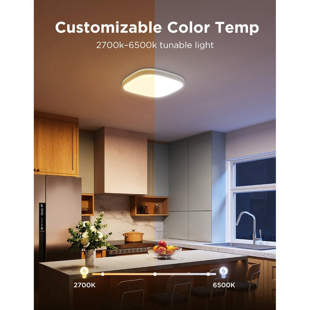 Govee - Square Smart Ceiling Light (Mål: 12") - Hvid