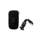 Roterende Mobilholder til Motorcykelstyr - Vandtæt - Størrelse 16.5 x 9 cm - Sort