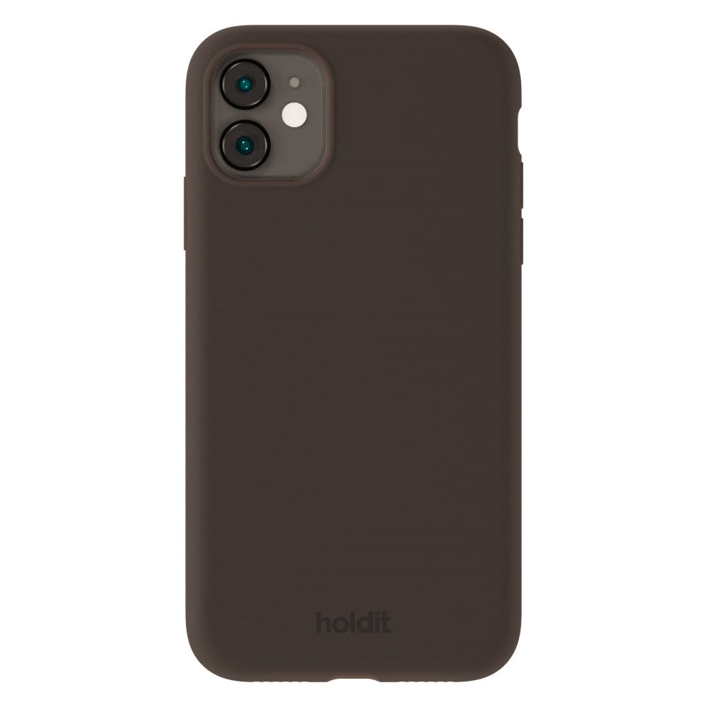 Holdit iPhone 11 Soft Touch Silikone Cover - Chocolate