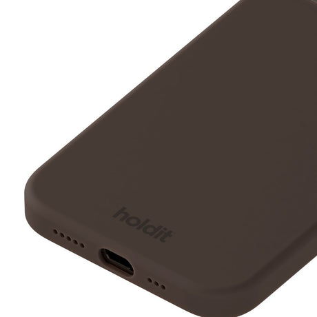 Holdit iPhone 12 / 12 Pro Soft Touch Silikone Cover - Chocolate