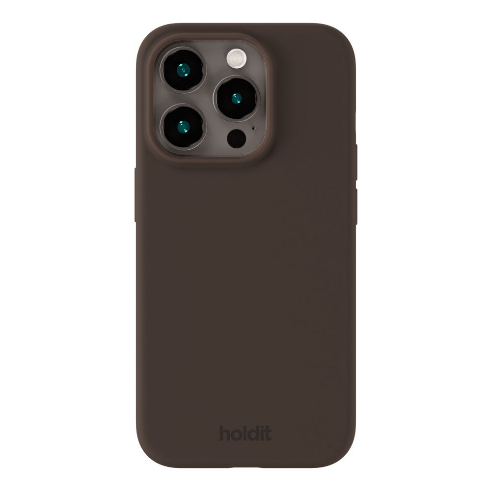 Holdit iPhone 14 Pro Soft Touch Silikone Cover - Chocolate