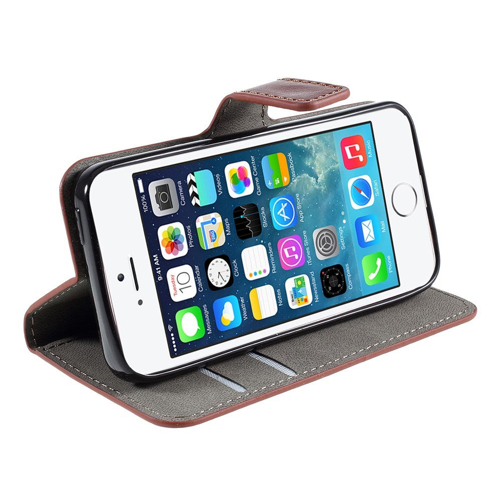 iPhone SE / 5s / 5 EIDERWOOD Flip Cover mn. Pung  - Brun