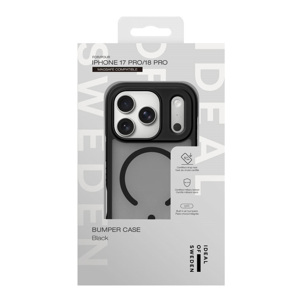 iPhone 18 Pro / 17 Pro iDeal Of Sweden Ideal Bumper Cover - MagSafe Kompatibel - Black