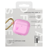 iDeal of Sweden AirPods (4. Gen.) Clear Case m. Karabinhage - Light Pink