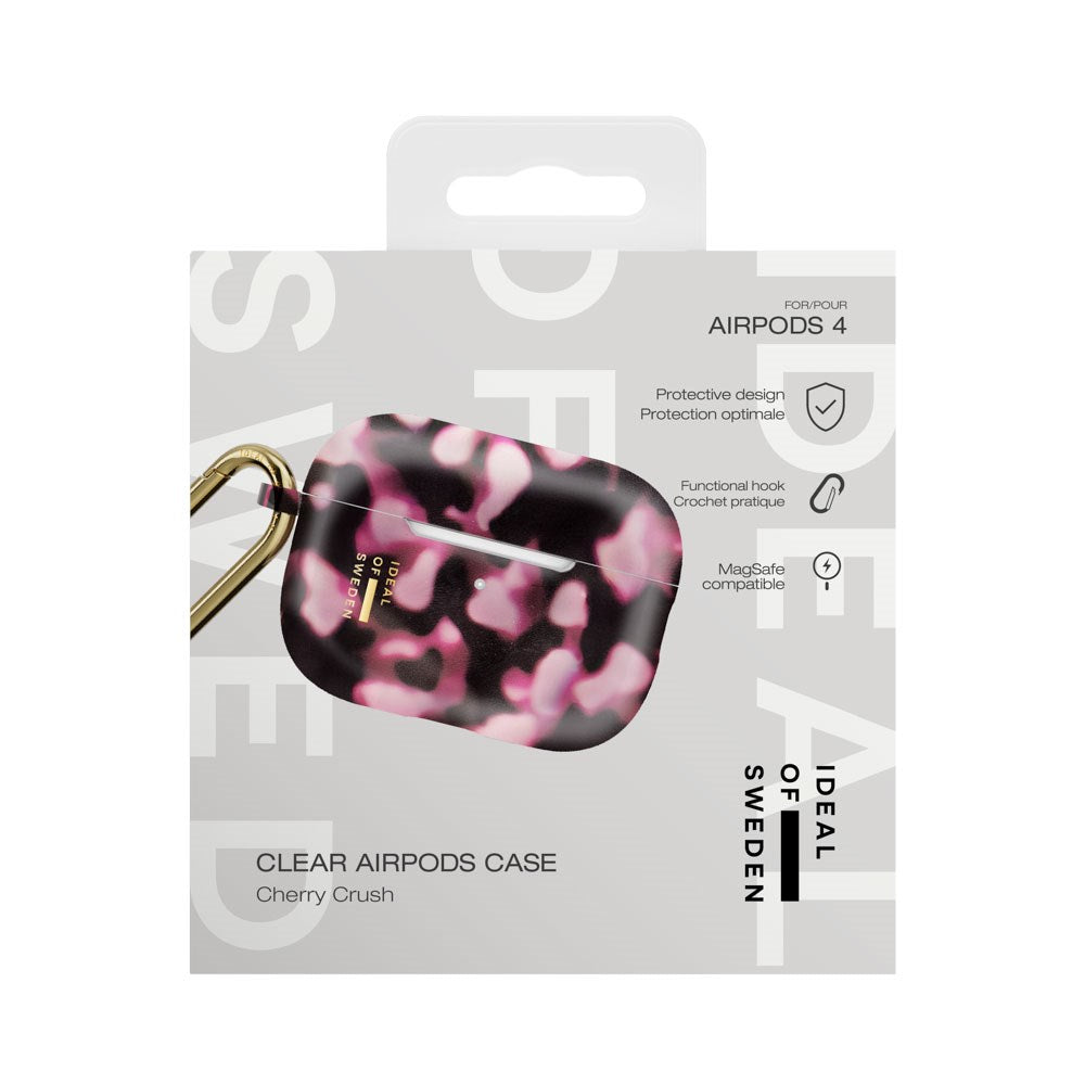 iDeal of Sweden AirPods (5. & 4. Gen.) Clear Cover m. Karabinhage - Cherry Crush