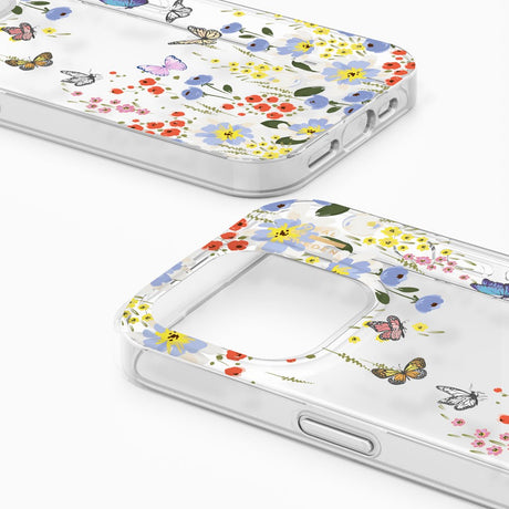 iPhone 15 Pro iDeal Of Sweden Clear Case - Artistic Garden