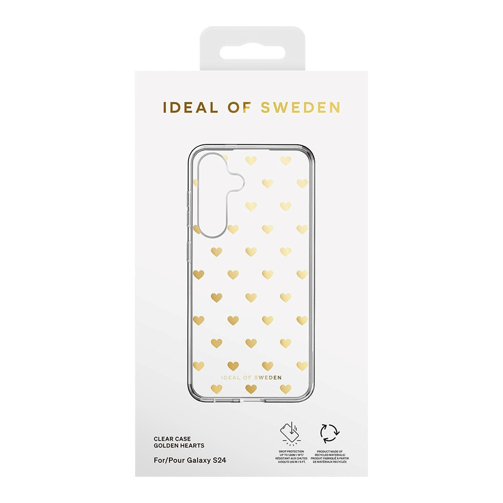 Samsung Galaxy S24 iDeal Of Sweden Clear Case - Golden Hearts